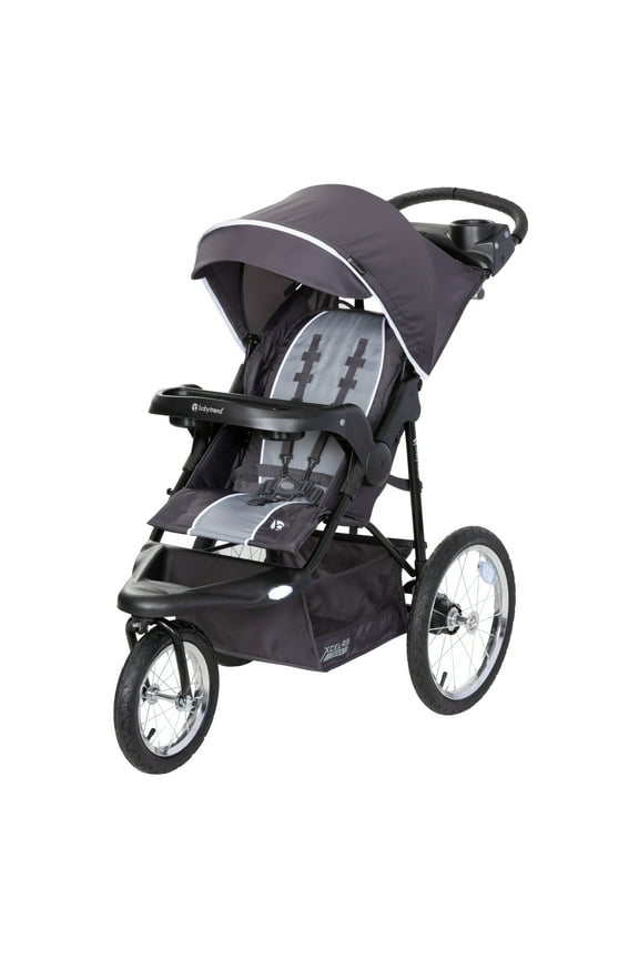 Xcel-R8 Plus Jogging Stroller with LED Lights, Liberty Grey