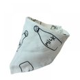 thumbnail image 1 of Baby Triangle Double Bibs Layers Cotton Cartoon Pattern Bibs Towels, 1 of 2