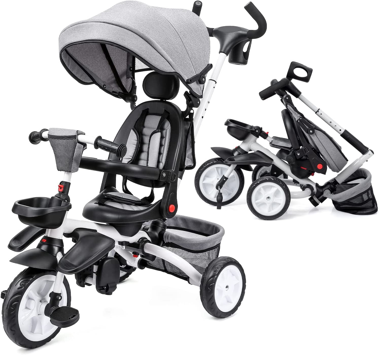 Baby trike with outlet parent handle kmart