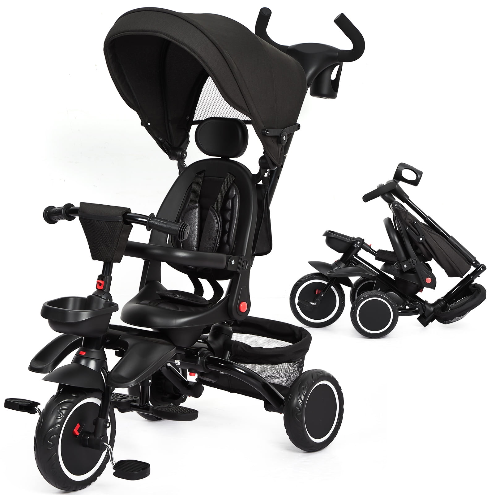 Baby bike with push handle deals