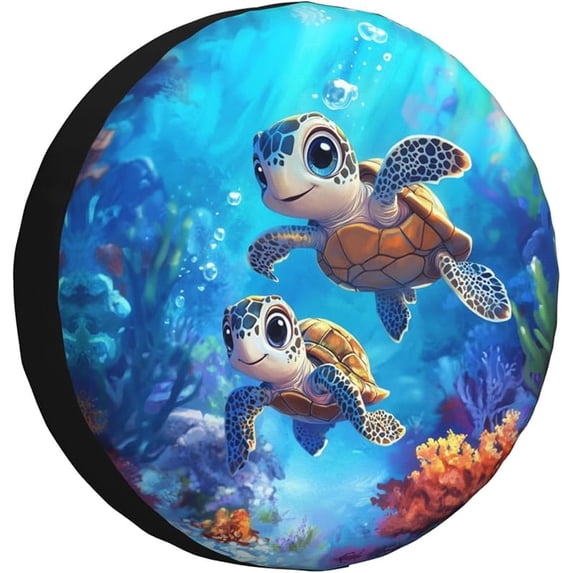Baby Turtle Sea Spare Tire Cover Wheel Protectors for Rv Camper Travel ...