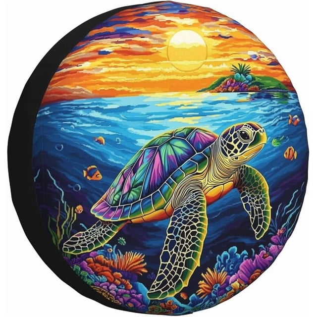 Baby Turtle Sea Spare Tire Cover Wheel Protectors for Rv Camper Travel ...