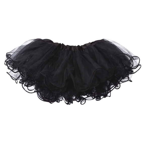 Baby Tutu Ruffle Edge 5-Layer (Newborn - 3mo.) Black