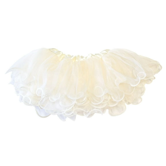 Baby Tutu Ruffle Edge 5-Layer (Newborn - 3mo.) Ivory