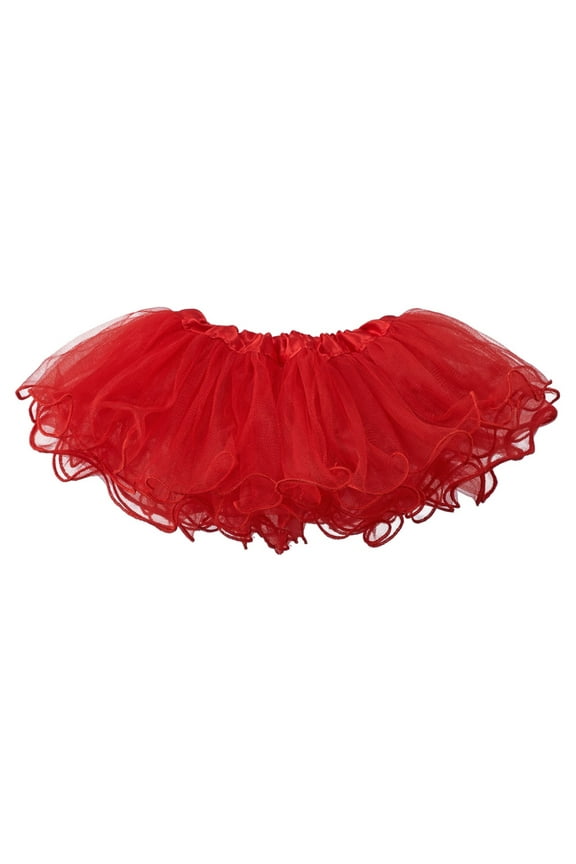 Baby Tutu Ruffle Edge 5-Layer (Newborn - 3mo.) Red
