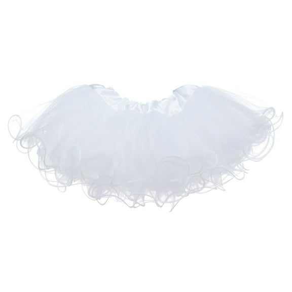 Baby Tutu Ruffle Edge 5-Layer (Newborn - 3mo.) White