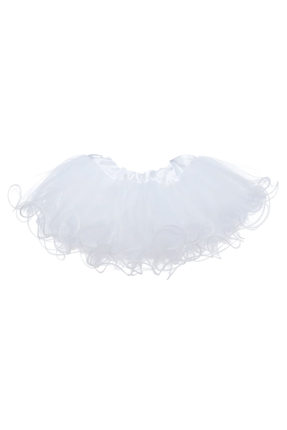 Baby Tutu Ruffle Edge 5-Layer (Newborn - 3mo.) White