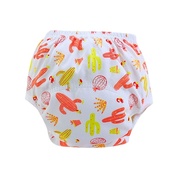 Baby Underwear Newborn Boys Girls Leak Proof Cotton Diapers Panty Cute Potty Training Sleeping Bed Infant Clothes, Red, 6 Months