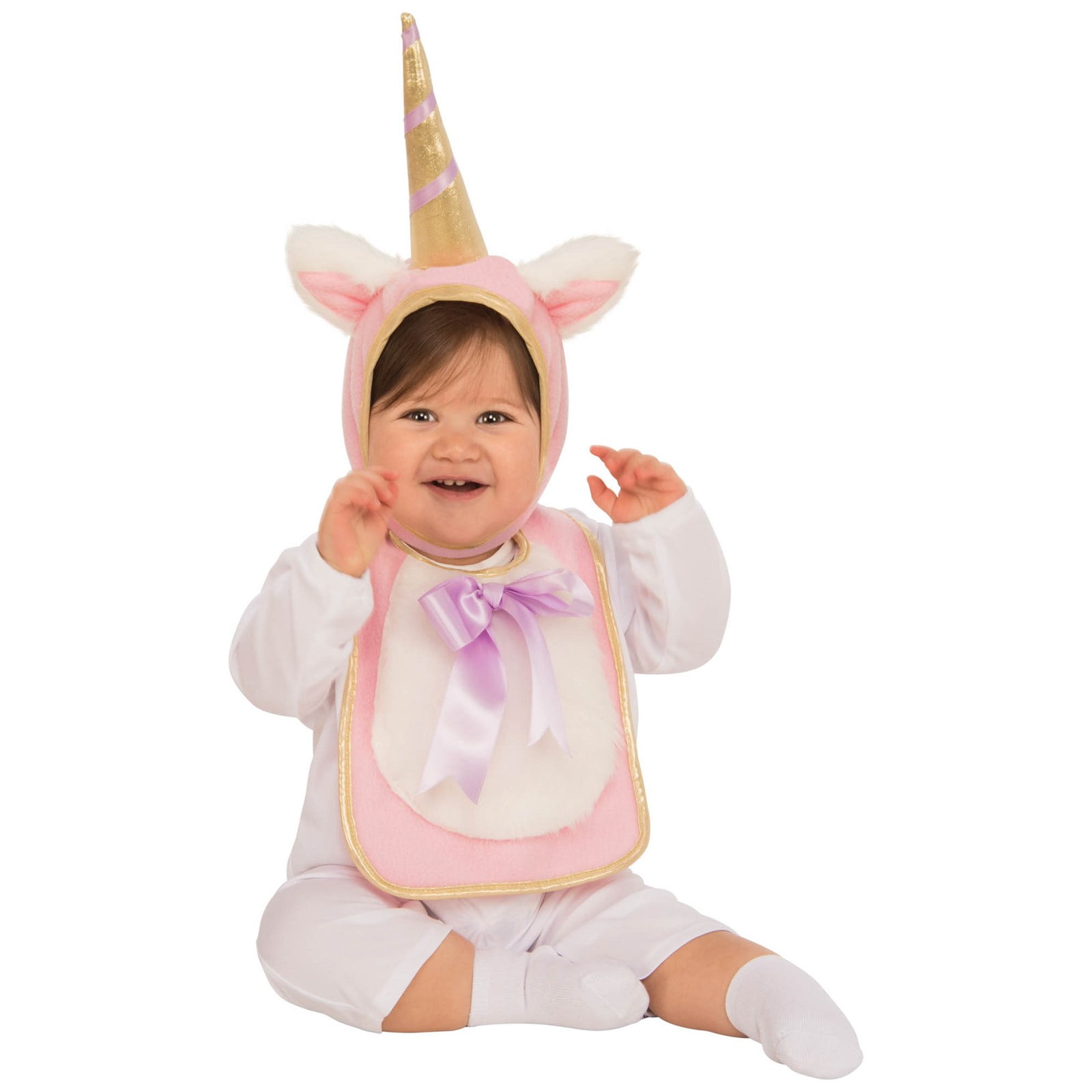 Baby Unicorn Bib & Hat Costume - Walmart.com