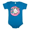 thumbnail image 1 of Baby Unicorn Romper, one-piece baby bodysuit, Newborn baby Jumpsuit - Royal CA165Unicorn S1 6-12, 1 of 2