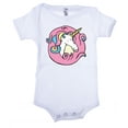 thumbnail image 1 of Baby Unicorn Romper, one-piece baby bodysuit, Newborn baby Jumpsuit - White CA165Unicorn S1 18-24, 1 of 2