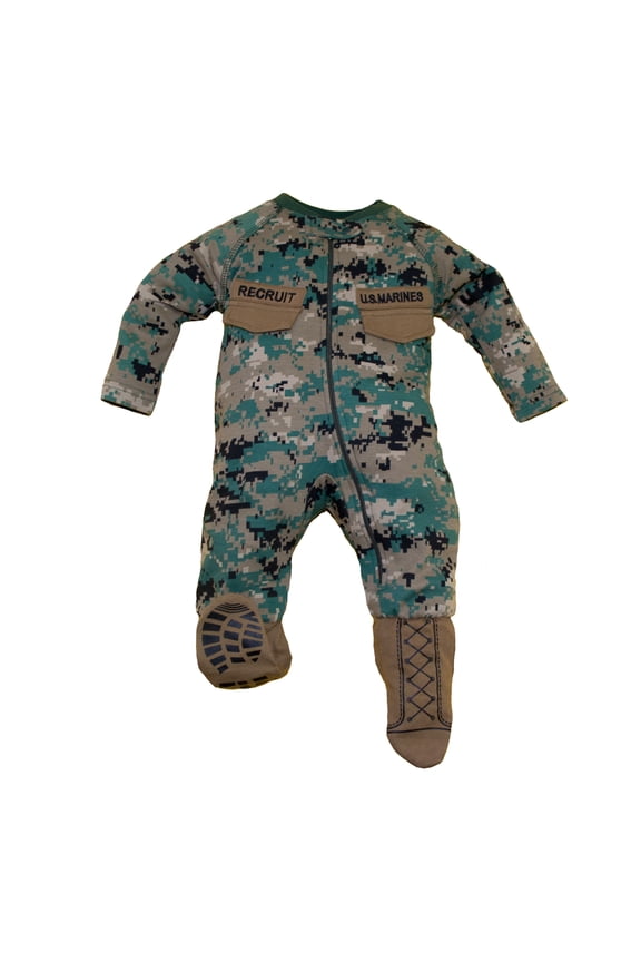 Marine Woodland Baby Uniform Crawler w Boots