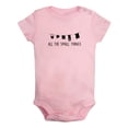 thumbnail image 1 of Baby Unisex All the Small Things Funny Rompers Newborn Bodysuits Infant Jumpsuits Kids Cotton Clothes Graphic Outfits, 1 of 5