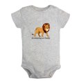 thumbnail image 1 of Baby Unisex As Amazing As Daddy Funny Rompers Newborn Baby Bodysuits Infant Jumpsuits Kids Cotton Animal Lion Graphic One-Piece Outfits, 1 of 5