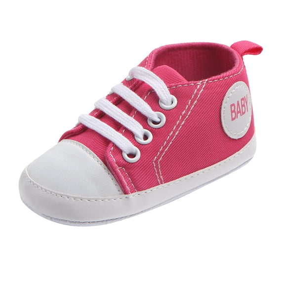 Baby Unisex Canvas Soft Sole Shoes, Non Slip First Walkers for Infants, Breathable Summer Sandals for 0-3M