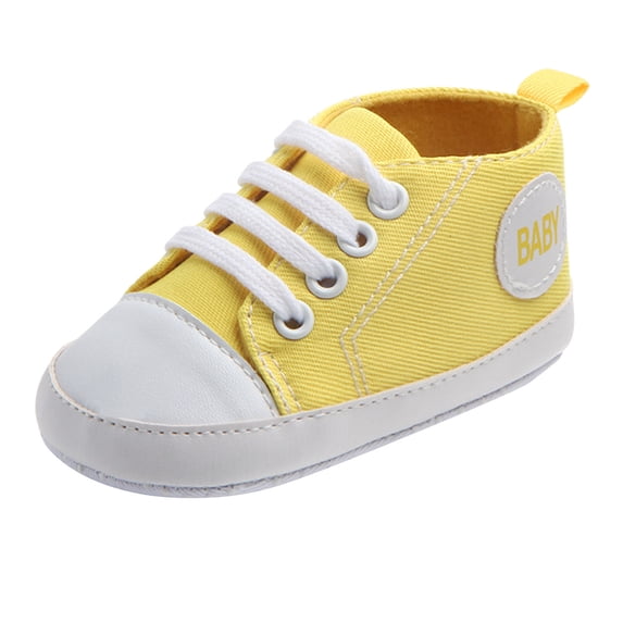 Baby Unisex Canvas Soft Sole Shoes, Non Slip First Walkers for Infants, Breathable Summer Sandals for 0-3M