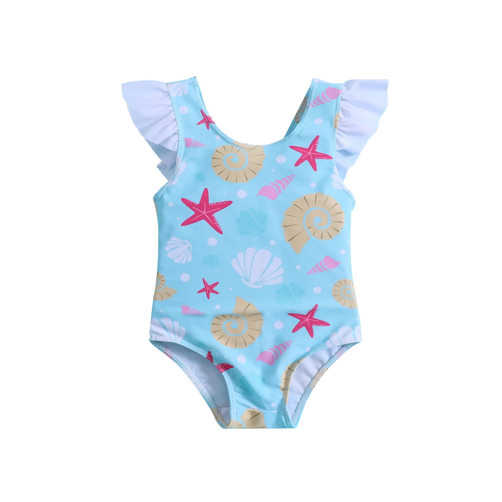 Baby Unisex Cotton Autumn Print Sleeveless Romper Bodysuit Swimwear