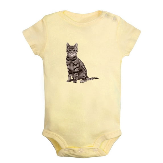 Baby Unisex Could I any Cuter Funny Rompers Newborn Baby Bodysuits Infant Jumpsuits Kids Cotton Animal Cat Graphic One-Piece Outfits