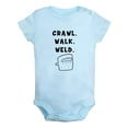 thumbnail image 1 of Baby Unisex Crawl walk weld Funny Rompers Newborn Baby Bodysuits Infant Jumpsuits Kids Cotton Graphic One-Piece Outfits, 1 of 5