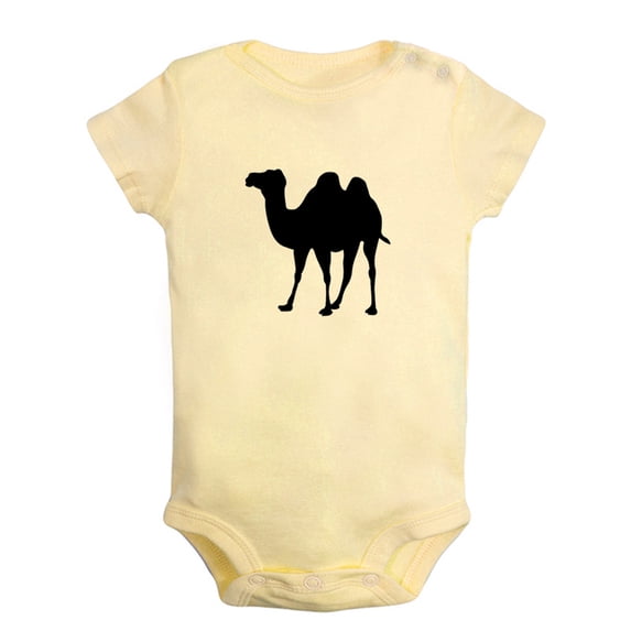 Baby Unisex Cute Rompers Newborn Baby Bodysuits Infant Jumpsuits Kids Cotton Animal Camel Graphic One-Piece Outfits