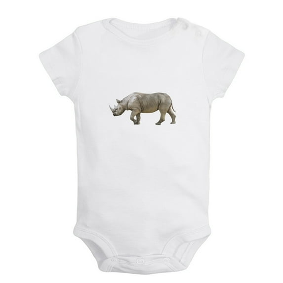 Baby Unisex Cute Rompers Newborn Baby Bodysuits Infant Jumpsuits Kids Cotton Animal Hippo Graphic One-Piece Outfits