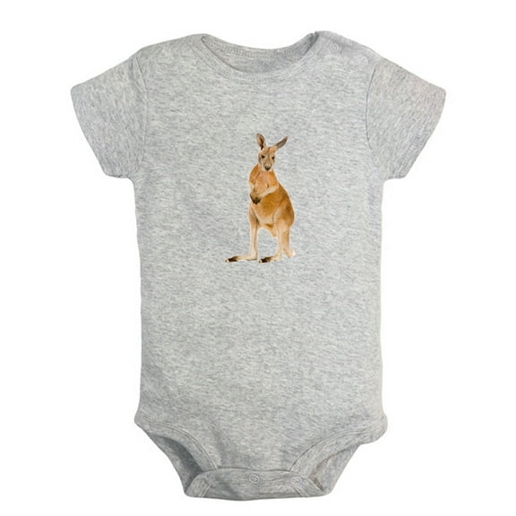 Baby Unisex Cute Rompers Newborn Baby Bodysuits Infant Jumpsuits Kids Cotton Animal Kangaroo Graphic One-Piece Outfits