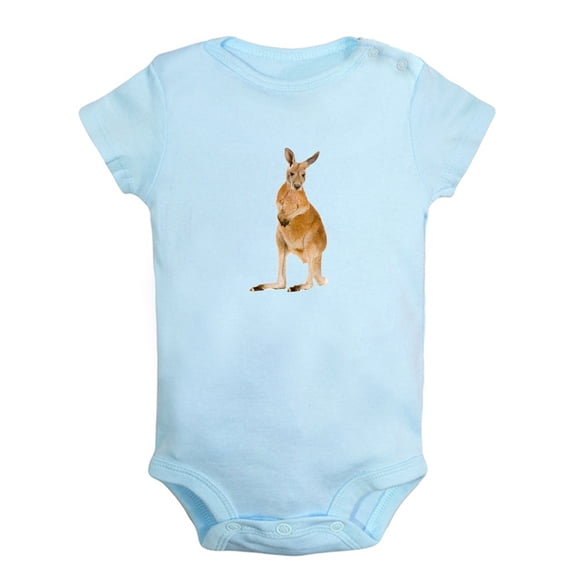 Baby Unisex Cute Rompers Newborn Baby Bodysuits Infant Jumpsuits Kids Cotton Animal Kangaroo Graphic One-Piece Outfits