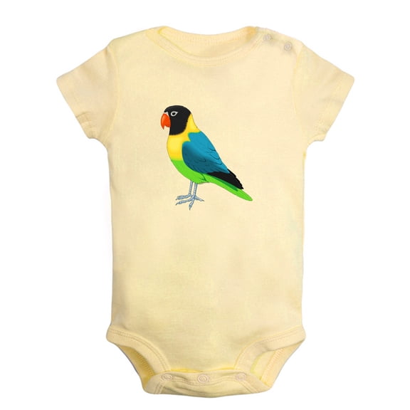 Baby Unisex Cute Rompers Newborn Baby Bodysuits Infant Jumpsuits Kids Cotton Animal Parrot Graphic One-Piece Outfits