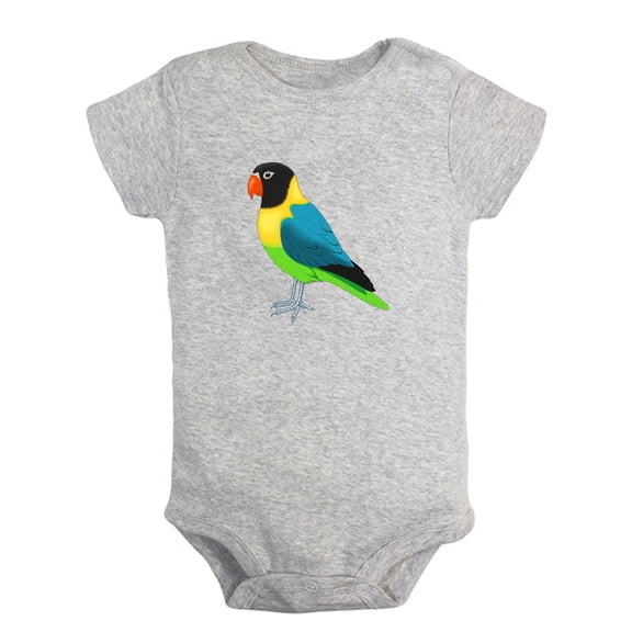 Baby Unisex Cute Rompers Newborn Baby Bodysuits Infant Jumpsuits Kids Cotton Animal Parrot Graphic One-Piece Outfits
