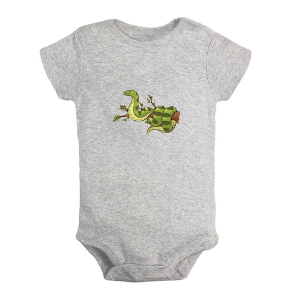 Baby Unisex Cute Rompers Newborn Baby Bodysuits Infant Jumpsuits Kids Cotton Animal Snake Graphic One-Piece Outfits