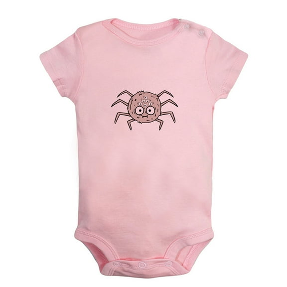 Baby Unisex Cute Rompers Newborn Baby Bodysuits Infant Jumpsuits Kids Cotton Animal Spider Graphic One-Piece Outfits
