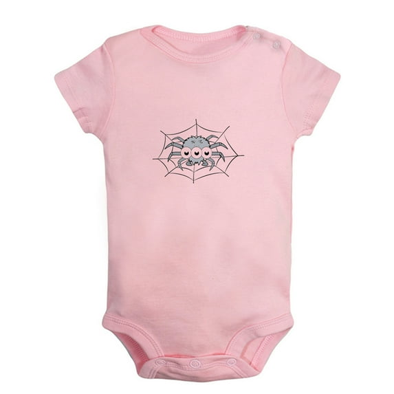 Baby Unisex Cute Rompers Newborn Baby Bodysuits Infant Jumpsuits Kids Cotton Animal Spider Graphic One-Piece Outfits
