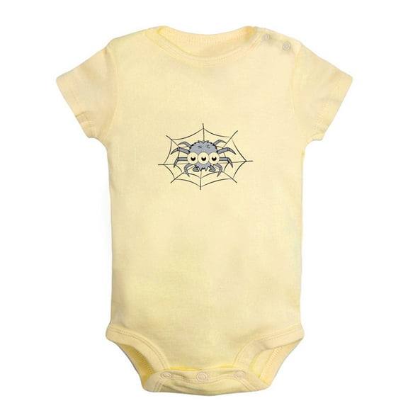 Baby Unisex Cute Rompers Newborn Baby Bodysuits Infant Jumpsuits Kids Cotton Animal Spider Graphic One-Piece Outfits