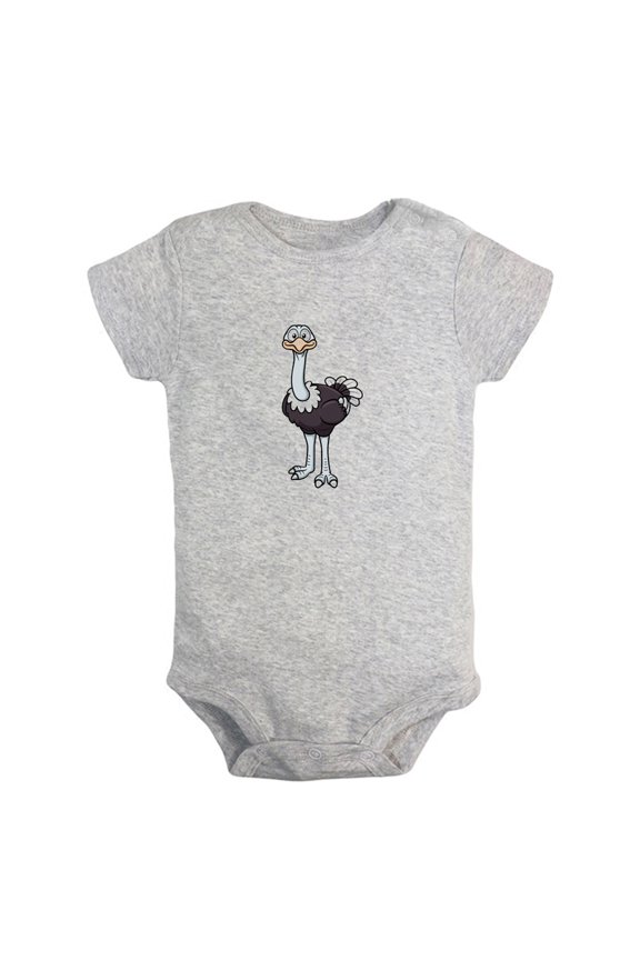 Baby Unisex Do You Have Milk Funny Rompers Newborn Baby Bodysuits Infant Jumpsuits Kids Cotton Animal Ostrich Graphic One-Piece Outfits