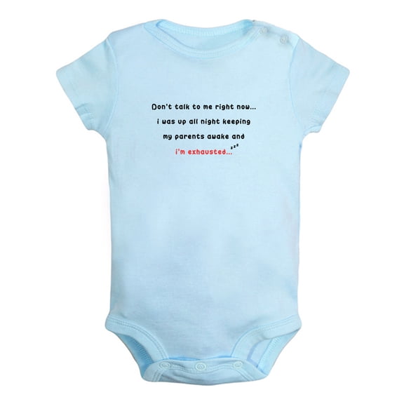 Baby Unisex Don'T Talk To Me Right Now Funny Rompers Newborn Baby Bodysuits Infant Jumpsuits Kids Cotton Graphic One-Piece Outfits