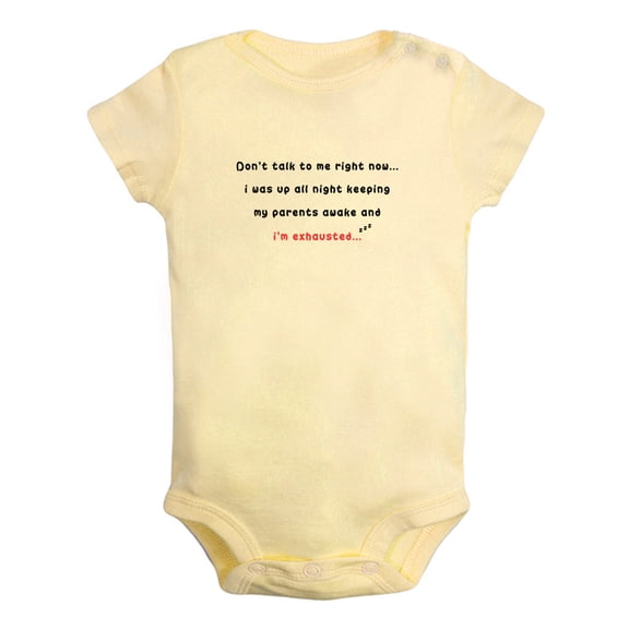 Baby Unisex Don'T Talk To Me Right Now Funny Rompers Newborn Baby Bodysuits Infant Jumpsuits Kids Cotton Graphic One-Piece Outfits