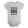 thumbnail image 1 of Baby Unisex Don't Look At Me, The Dog Did It Funny Rompers Newborn Baby Bodysuits Infant Jumpsuits Kids Cotton Graphic One-Piece Outfits, 1 of 5