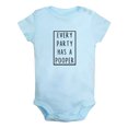 thumbnail image 1 of Baby Unisex Every Party Has A Pooper Funny Rompers Newborn Bodysuits Infant Jumpsuits Kids Clothes Graphic Outfits, 1 of 5