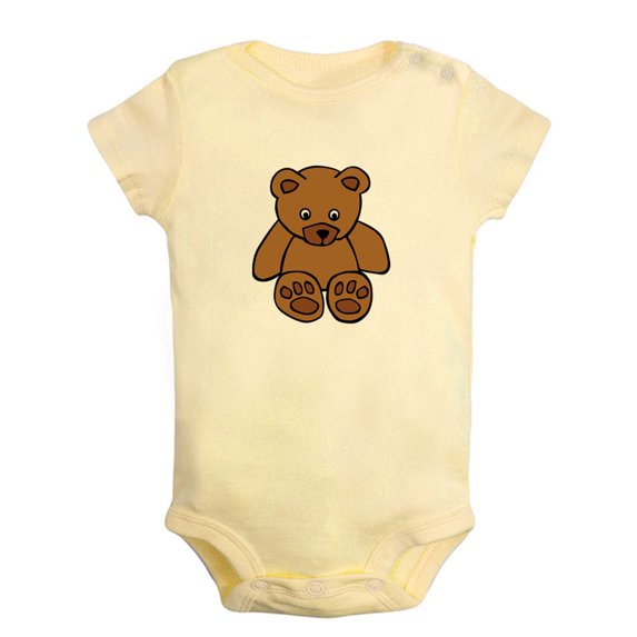 Baby Unisex Extremely Cute Funny Rompers Newborn Baby Bodysuits Infant Jumpsuits Kids Cotton Animal Bear Graphic One-Piece Outfits