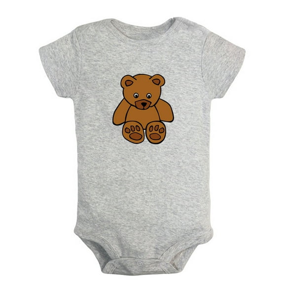 Baby Unisex Extremely Cute Funny Rompers Newborn Baby Bodysuits Infant Jumpsuits Kids Cotton Animal Bear Graphic One-Piece Outfits