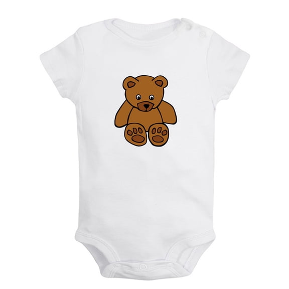 Baby Unisex Extremely Cute Funny Rompers Newborn Baby Bodysuits Infant Jumpsuits Kids Cotton Animal Bear Graphic One-Piece Outfits
