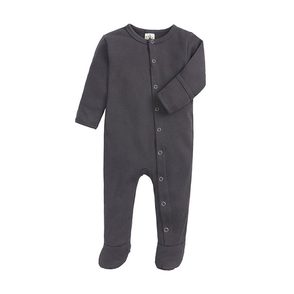 Baby Unisex Footed Romper Jumpsuit Long Sleeve Snap Sleepwear Playwear ...