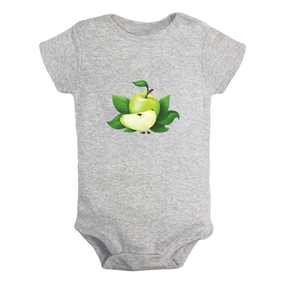 Baby Unisex Fruit Apple Design Rompers Newborn Baby Bodysuits Infant Jumpsuits Kids Cotton Graphic One-Piece Outfits