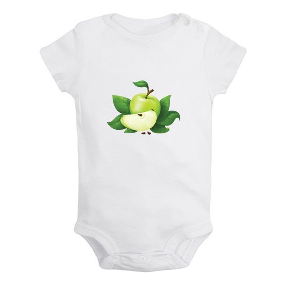 Baby Unisex Fruit Apple Design Rompers Newborn Baby Bodysuits Infant Jumpsuits Kids Cotton Graphic One-Piece Outfits