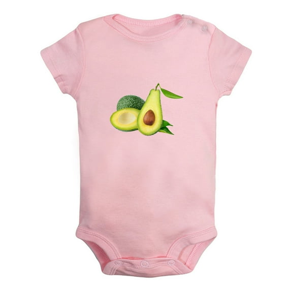 Baby Unisex Fruit Avocado Design Rompers Newborn Baby Bodysuits Infant Jumpsuits Kids Cotton Graphic One-Piece Outfits