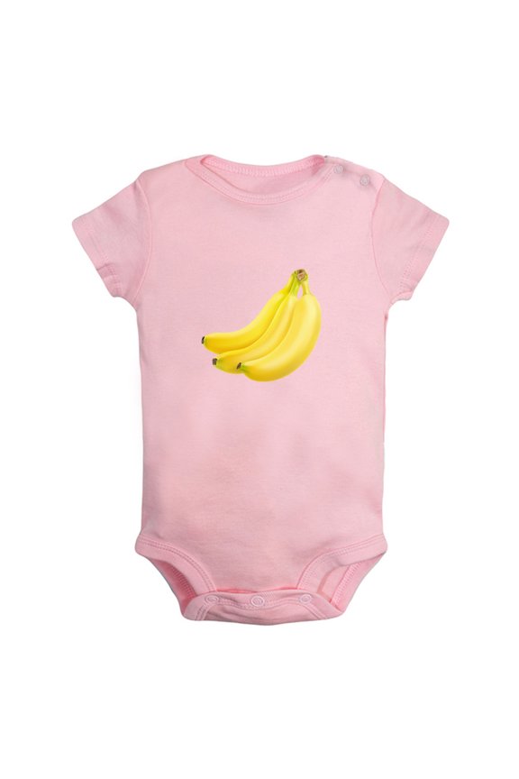 Baby Unisex Fruit Banana Design Rompers Newborn Baby Bodysuits Infant Jumpsuits Kids Cotton Graphic One-Piece Outfits