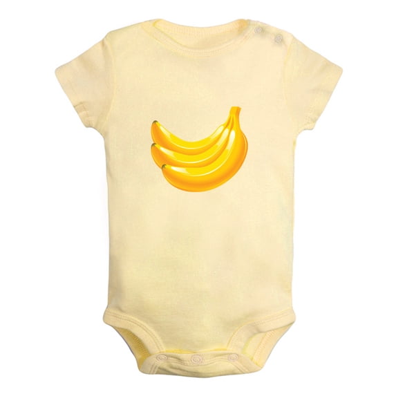 Baby Unisex Fruit Banana Design Rompers Newborn Baby Bodysuits Infant Jumpsuits Kids Cotton Graphic One-Piece Outfits