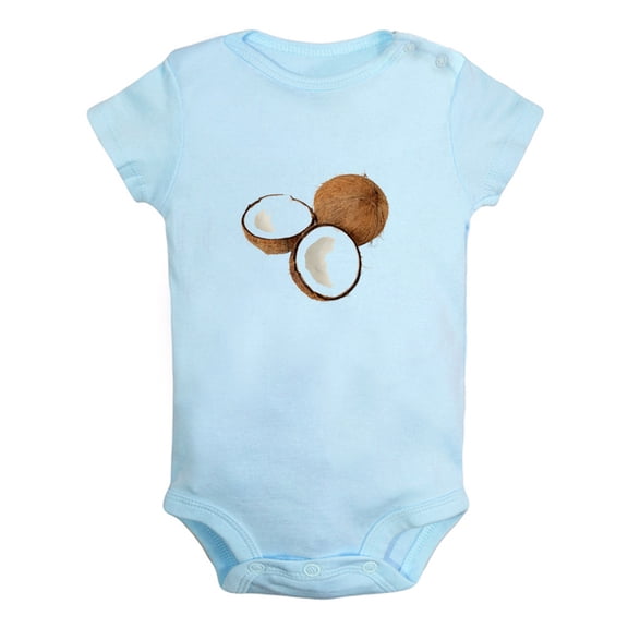 Baby Unisex Fruit Coconut Design Rompers Newborn Baby Bodysuits Infant Jumpsuits Kids Cotton Graphic One-Piece Outfits