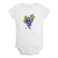 thumbnail image 1 of Baby Unisex Fruit Grape Design Rompers Newborn Baby Bodysuits Infant Jumpsuits Kids Cotton Graphic One-Piece Outfits, 1 of 5