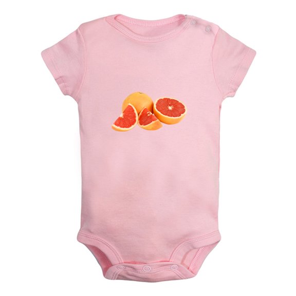Baby Unisex Fruit Grapefruit Design Rompers Newborn Baby Bodysuits Infant Jumpsuits Kids Cotton Graphic One-Piece Outfits
